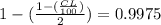 1-(\frac{1-(\frac{CL}{100})}{2})=0.9975
