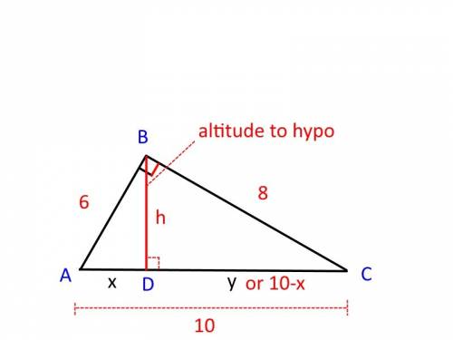 How do i solve problem a. and problem b?  (using the pythagorean theorem). a. the median to the hypo