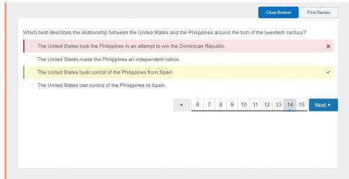 Which of the following best describes the relationship between the united states and the philippines
