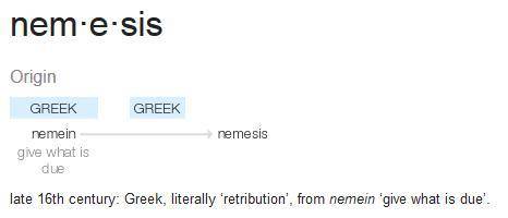This question worth 10 points. how is the word nemesis connected to greek mythology