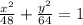 \frac{ {x}^{2} }{48} + \frac{ {y}^{2} }{64} = 1