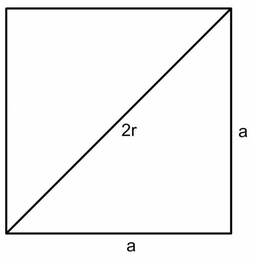 The square has a radius of 3 square root 2 what is the apothem?