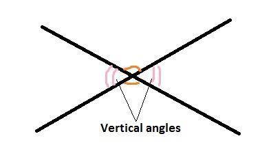 determine which characteristics are true of vertical angles