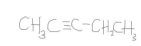 Draw the alkyne formed when 2,3-dichloropentane is treated with an excess of strong base such as sod