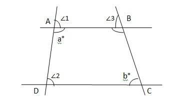 Find the values of a and b. the diagram is not to scale. its not c  a. a=115, b=71 b. a=115,b=65 d.