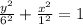 \frac{ {y}^{2} }{ {6}^{2} }  + \frac{ {x}^{2} }{ {1}^{2} }   = 1