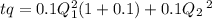 tq=0.1Q_1^{2}(1+0.1) + 0.1Q_2\: ^{2}