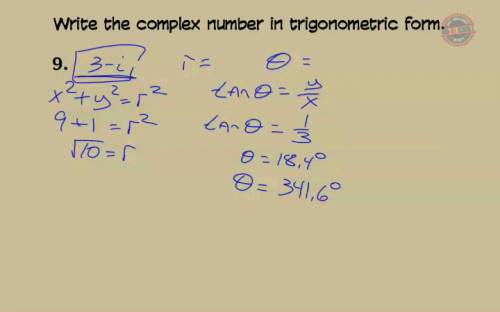Express the complex number in trigonometric form.  -6i