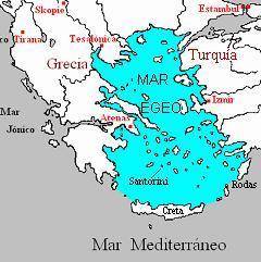 The aegean sea is an arm of the mediterranean between greece and turkey. true or false?