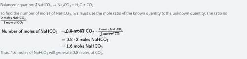 1. balance the following decomposition of nahco3. nahco3 → na2co3 + co2 + h2o