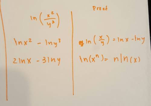 Use the properties of logarithms to write the expression as a sum, difference, or multiples of logar