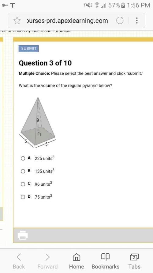What is the volume of the regular pyramid below?