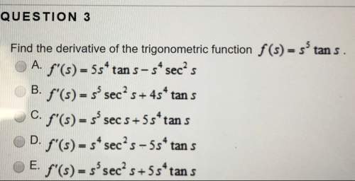 Find the derivative of the trigonometric function