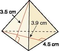 ﻿find the surface area of the triangular pyramid. the side lengths of the base are equal.