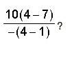 What is the value of a. –10 b. –6 c. 6 d. 10