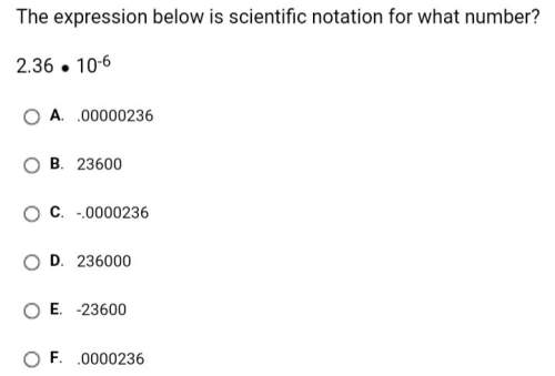 The expression below is scientific notation for what number? ?