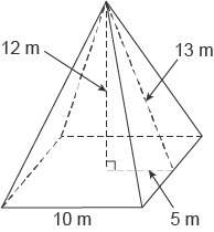 What is the volume of this square pyramid? enter your answer in the box.