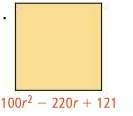 Me quickly on this question! the given expression represents the area. find the side length of the