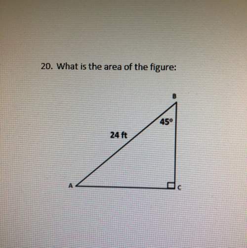20. what is the area of the figure: