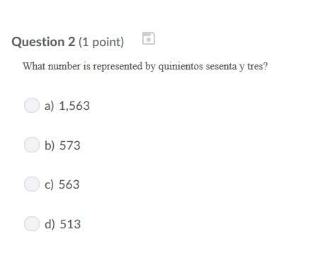 Correct answer only ! what number is represented by quinientos sesenta y tres?