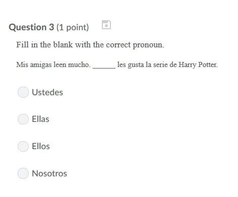 Correct answer only ! fill in the blank with the correct pronoun. mis amigas leen mucho. les gusta