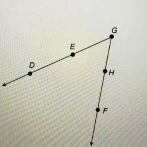 Which is the correct name for the angle shown? 1. dgh 2. deg 3. deh 4. ghf