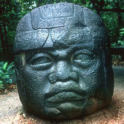 What early civilzation created heads like the one shown below? a. the nubians b. the olmecs c. th
