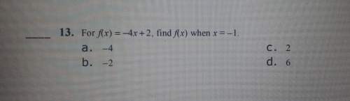 For f(x) = -4x + 2, find f(x) when x = -1 explain to me how to do these, i'm not sure.