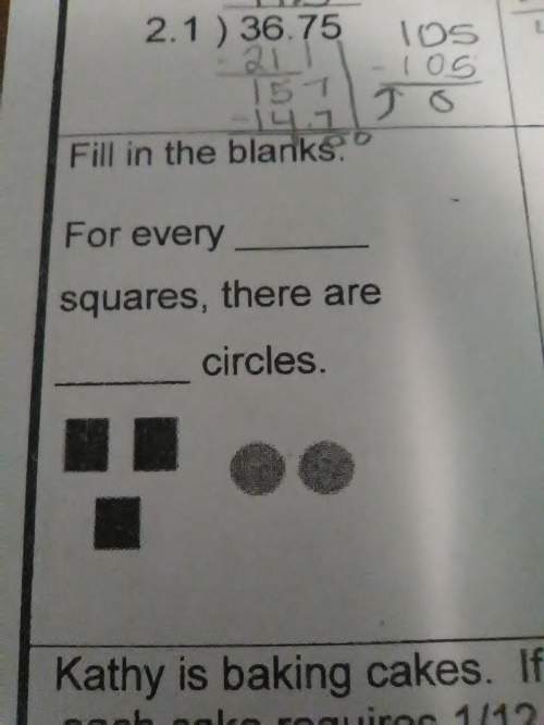 For every blank squares, there are blank circles