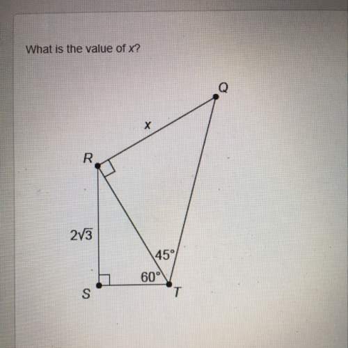 What is the value of x in this question