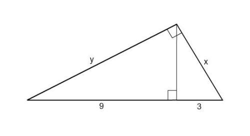 Find the value of x. a. 4 b. 6 c. 2\sqrt{3} d. 6\sqrt{3}