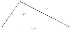 Find the area of the following figure. (attached) 64 in2 65√3 in2 128 in2 answer soon!