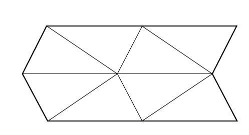 Asection of a tessellated plane is shown. which type of symmetry does the tessellated plane have?
