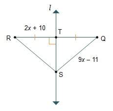 In the diagram, tq is 18 units in length. what is the length of rs? 16 units 18 units 25 units 46 u