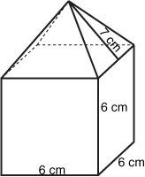 What is the surface area of the figure shown? plz answer asap 300 cm 2 336 cm 2 264 cm 2 358 cm 2