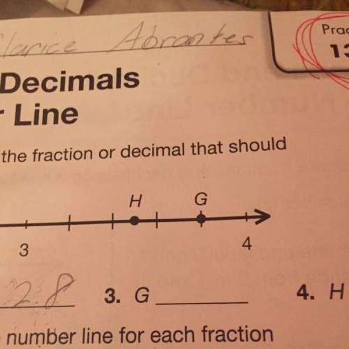 Use the number line to name the fraction or decimal. (h)