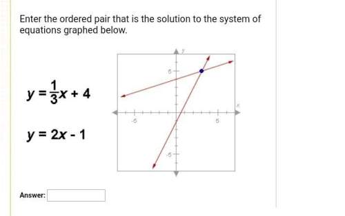Can someone solve this question for me ? enter the ordered pair that is the solution to the system
