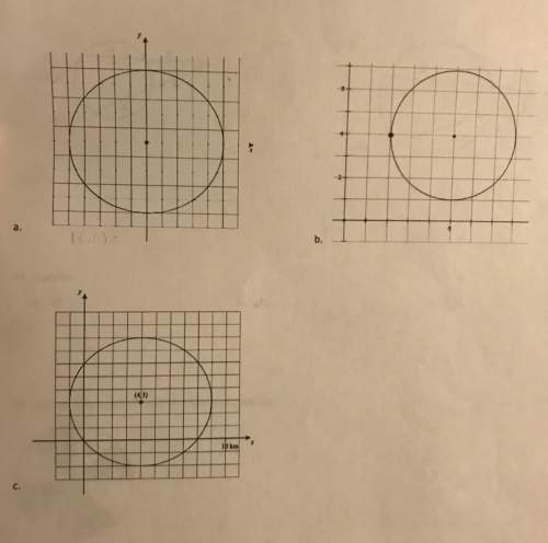 How do i find the center &amp; radius, then write a standard equation for a,b, and c?
