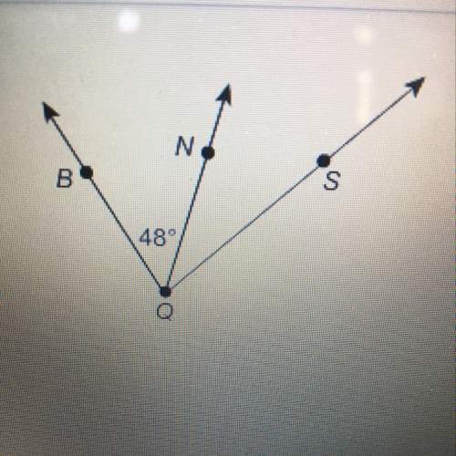 The measure of angle bqs is 78 degrees. what is m angle nqs? m angle nqs=