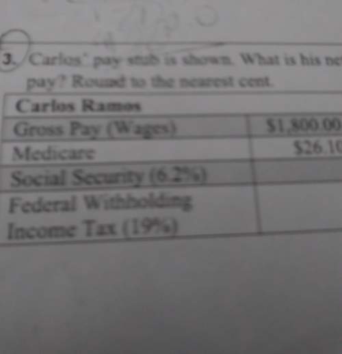 Carlos' pay stub is shown.what is his net pay? round to the nearest cent. can someone plz answer