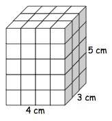 How many unit cubes are in the rectangular prism? a) 12 cm3 eliminate b) 15 cm3 c) 20 cm3 d