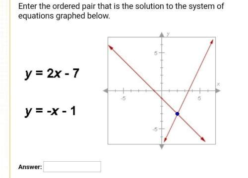 Can someone solve this question? enter the ordered pair that is the solution to the system of equa