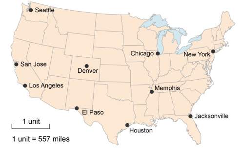 What is the approximate distance from chicago to new york city? use a proportional relationship to