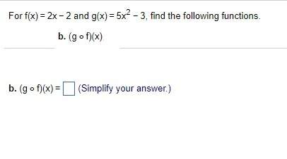 Qf q6.) find the following function for b.