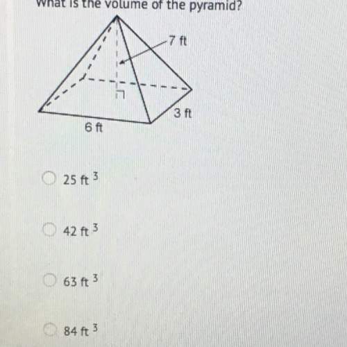 What is the volume of this pyramid shown ?