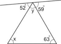 Find the measure of angle x in the figure below: answer quick i'm in a hurry