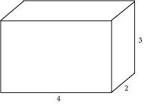Find the following measure for this figure. volume = 18 cubic units 24 cubic units 36 cubic unit