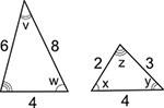 Can i plzz get some which two sets of angles are corresponding angles? ∠v and ∠x; ∠w and ∠y ∠v an