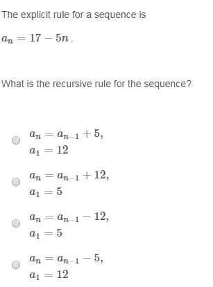 What is the recursive rule for the sequence? @musiclover