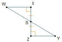 Will give brainliest plz answer which congruence theorem can be used to prove △wxs ≅ △yzs? sss asa
